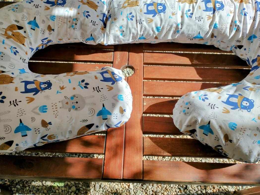 KHC Těhotenský a kojící polštář Zuzanka Medvídci a veverky  O=260cm