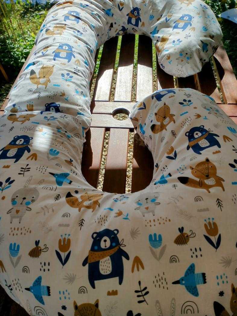 KHC Těhotenský a kojící polštář Zuzanka Medvídci a veverky  O=260cm