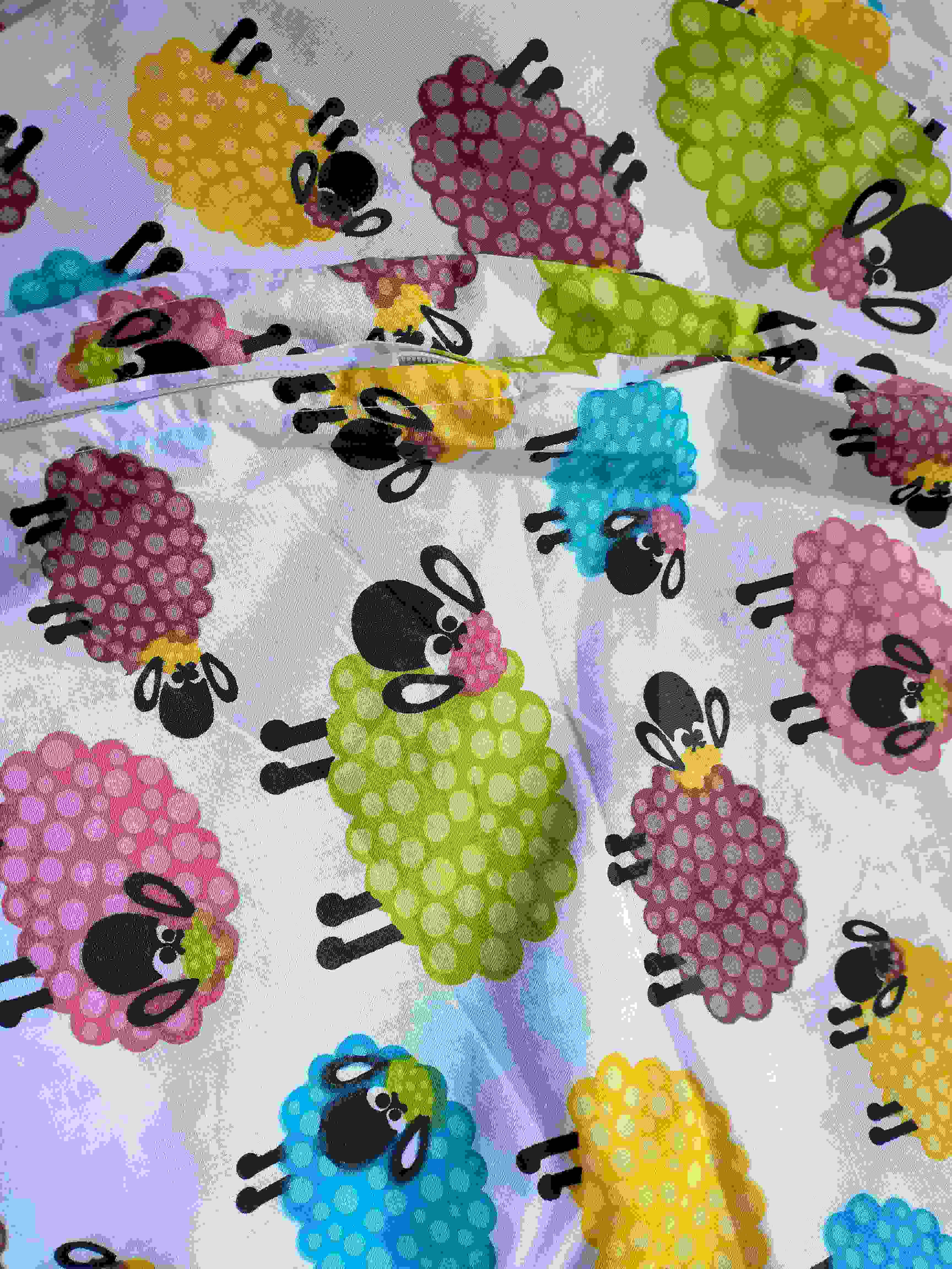 KHC Kojící těhotenský relaxační polštář Miki Obrovský Ovečky 3 Pratelný potah