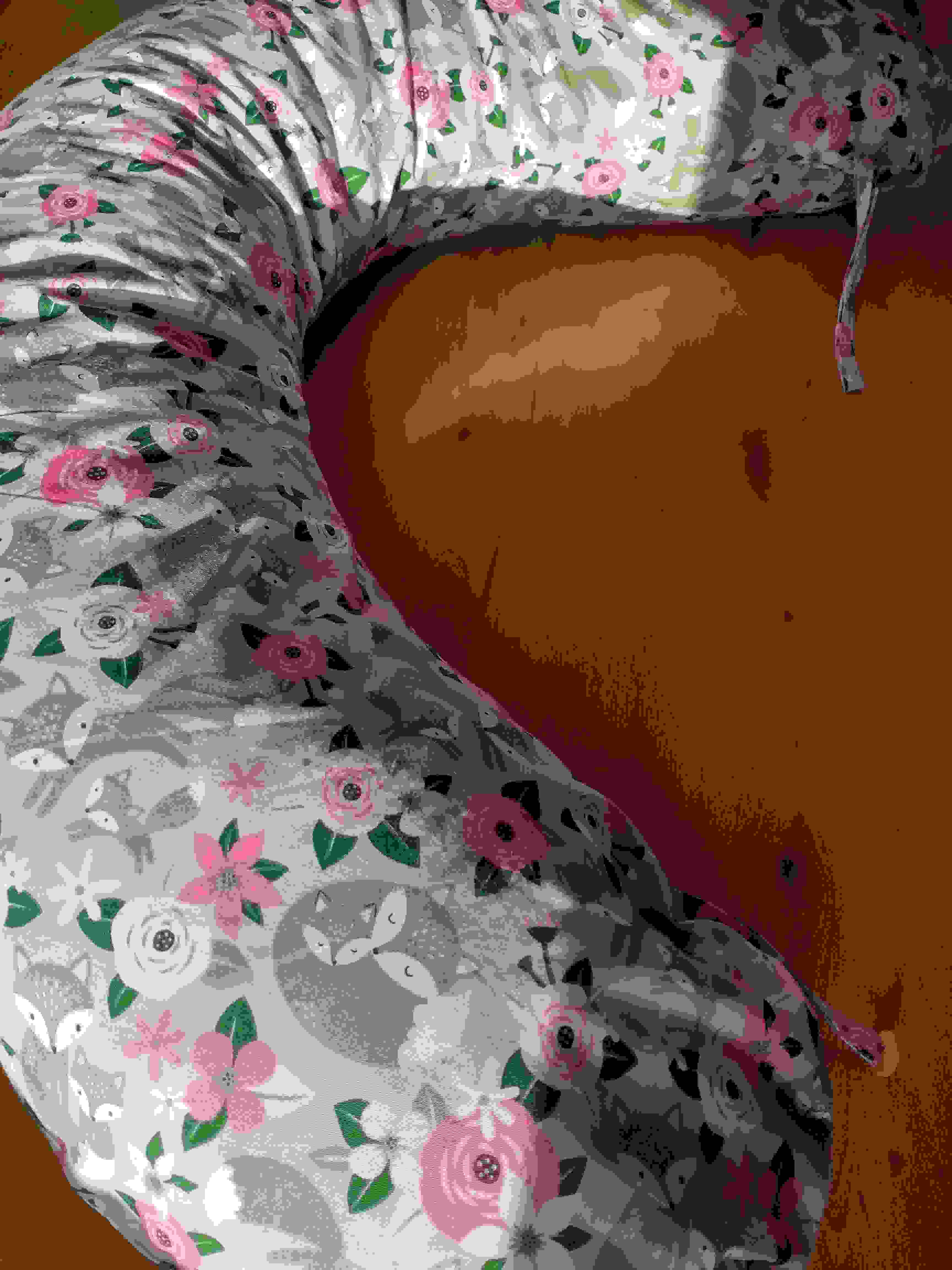 KHC Kojící těhotenský relaxační polštář Miki Obrovský Lišky s liščaty Pratelný potah