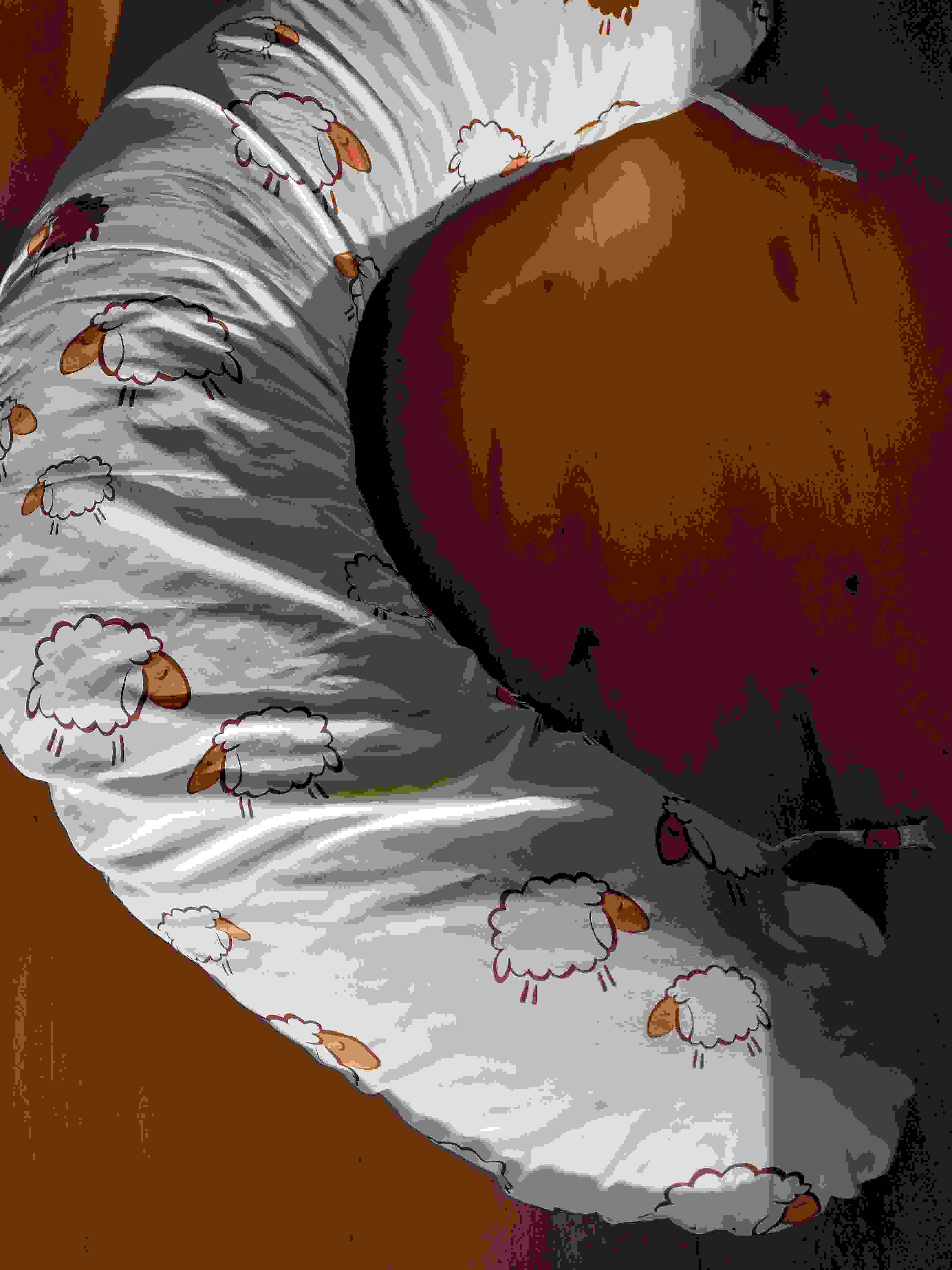 KHC Kojící těhotenský relaxační polštář Miki Obrovský Ovečky 2 Pratelný potah