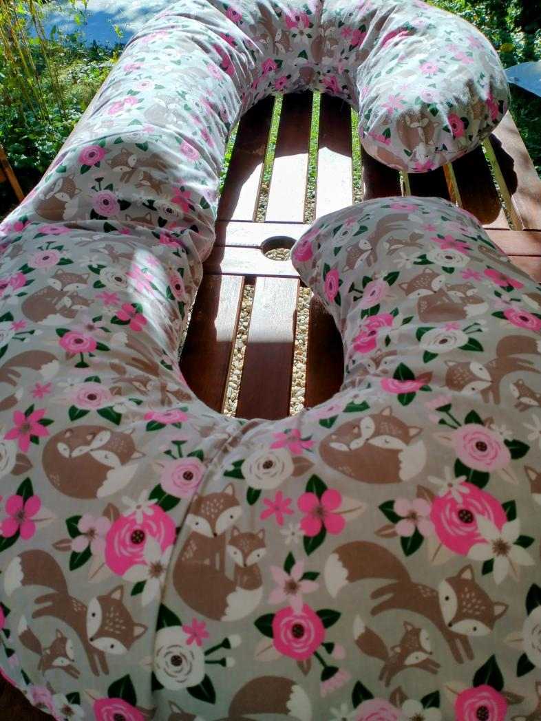 KHC Výhodný set 2ks Těhotenský kojící polštář+Zavinovačka Lišky