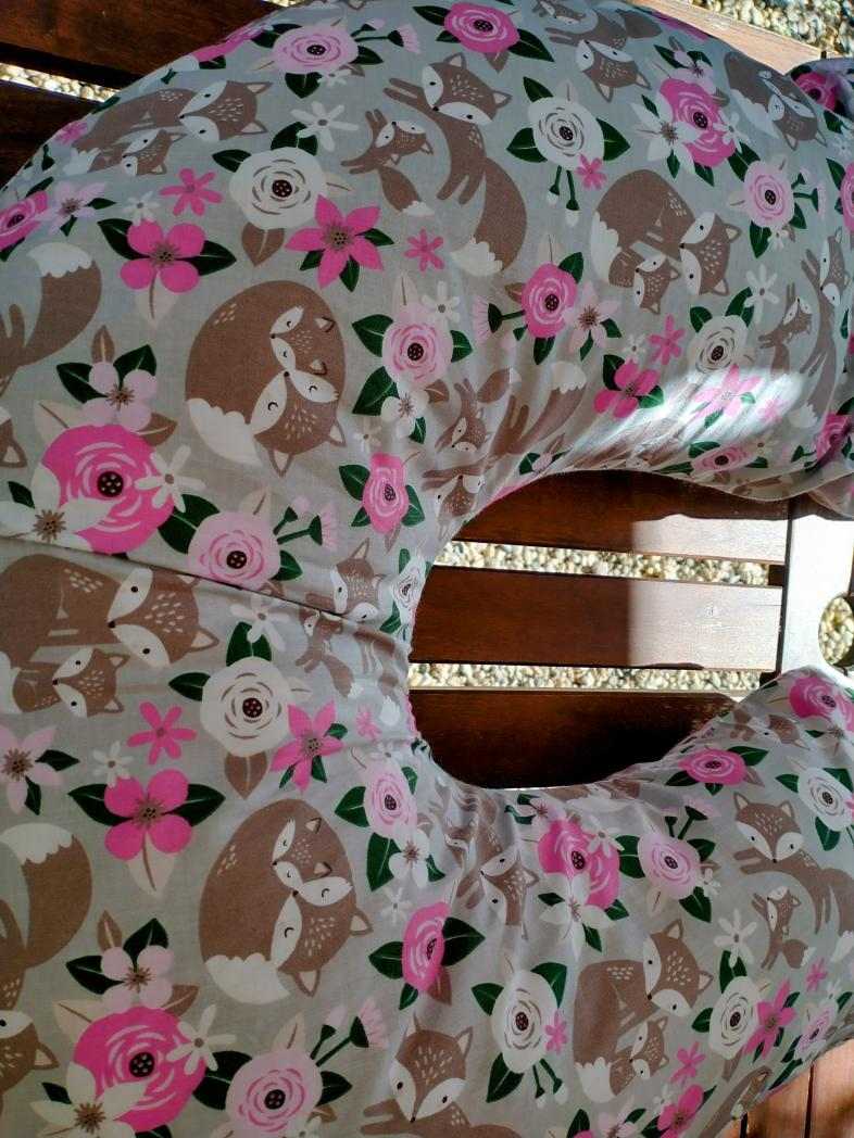 KHC Výhodný set 7ks Těhotenský kojící polštář+Zavinovačka+2x Mantinel+Kapsář+Hnízdo+Povlečení Lišky