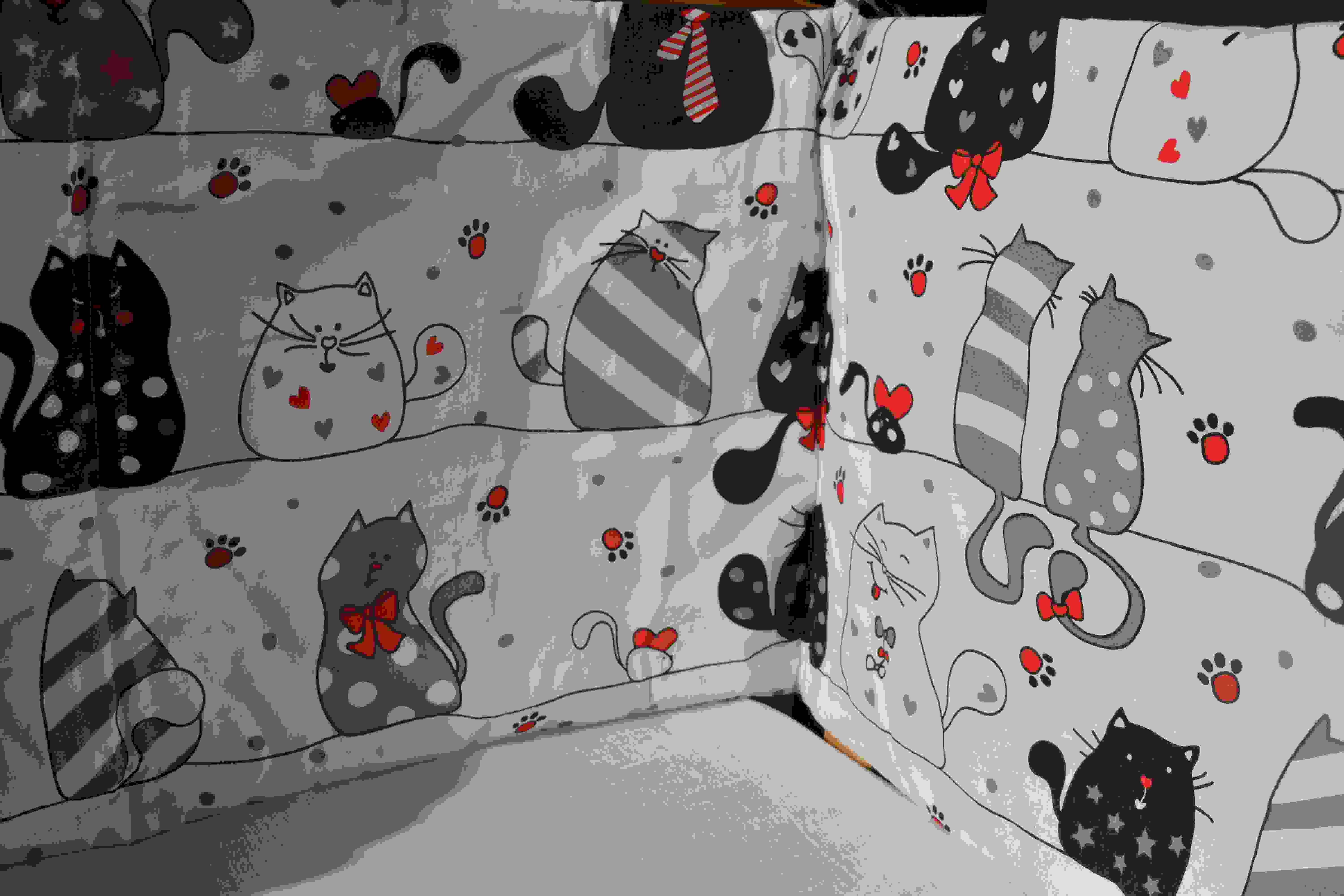 KHC Mantinel do postýlky 130 cm Ovečky 4-bodový 100% bavlna