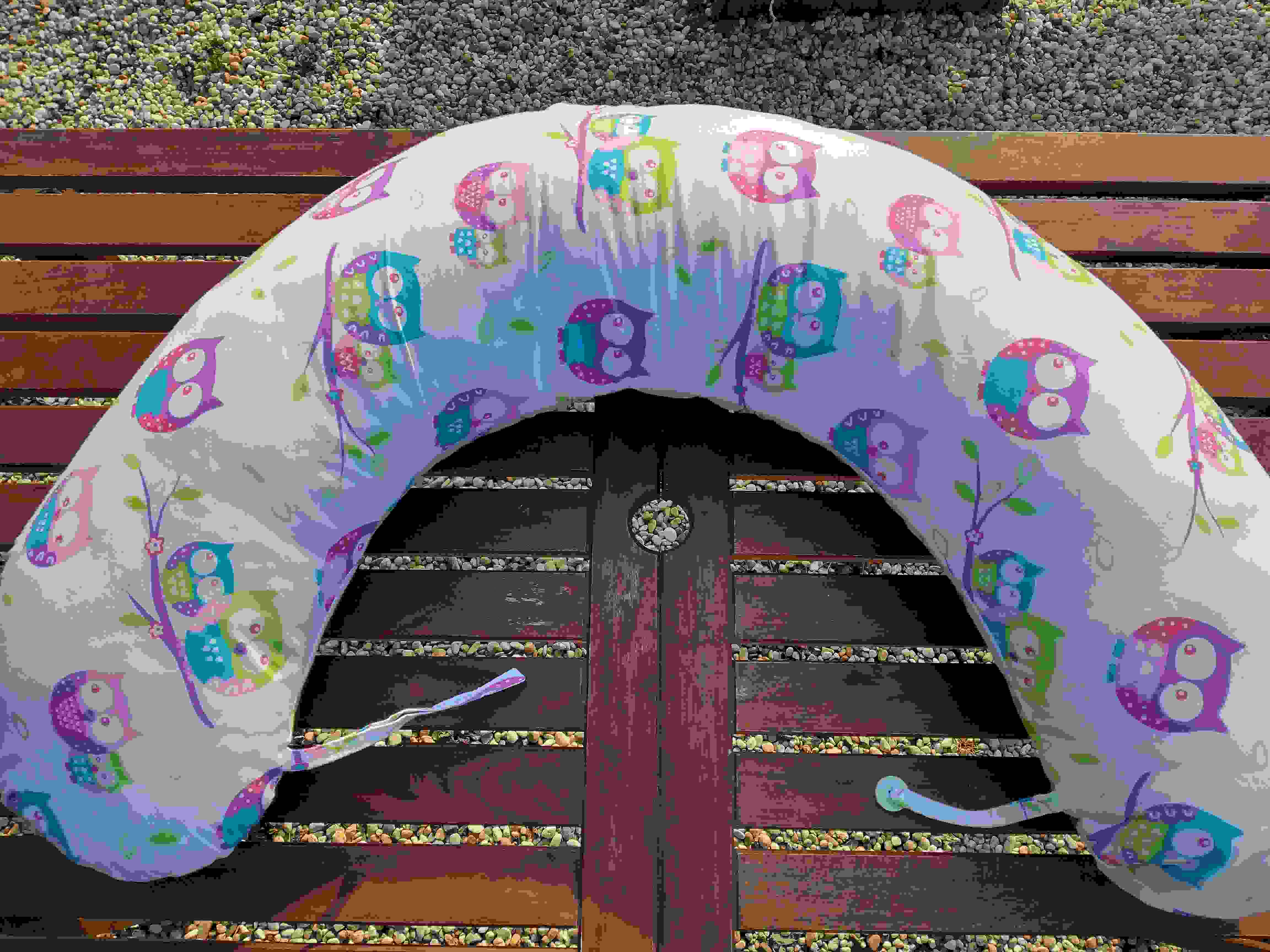 KHC Potah na kojící těhotenský polštář Miki Sovy na bílé