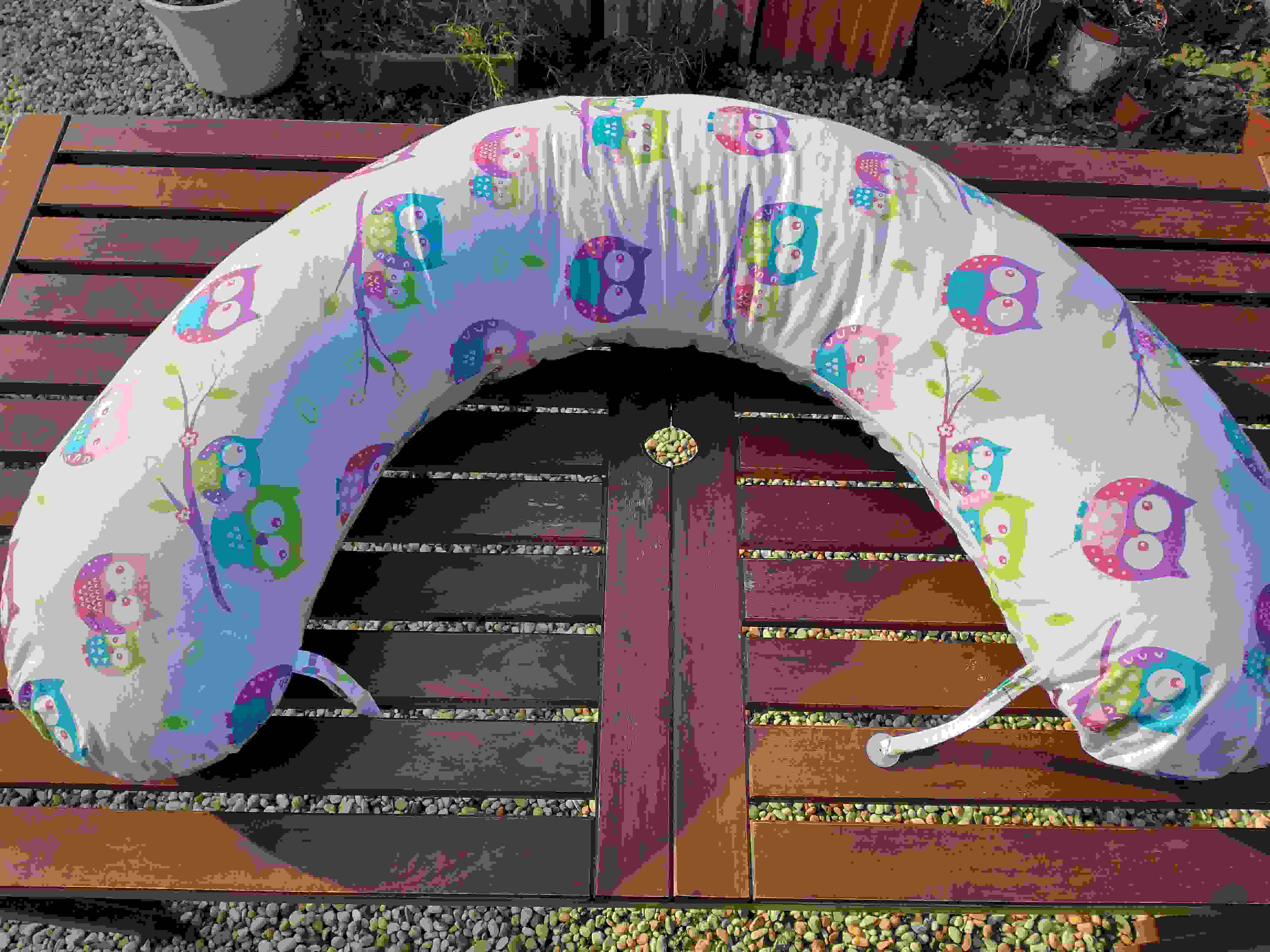 KHC Výhodný set 5ks Sovy bílá Kojící těhotenský polštář+Hnízdo pro miminko+Zavinovačka+Mantinel do postýlky+Kapsář