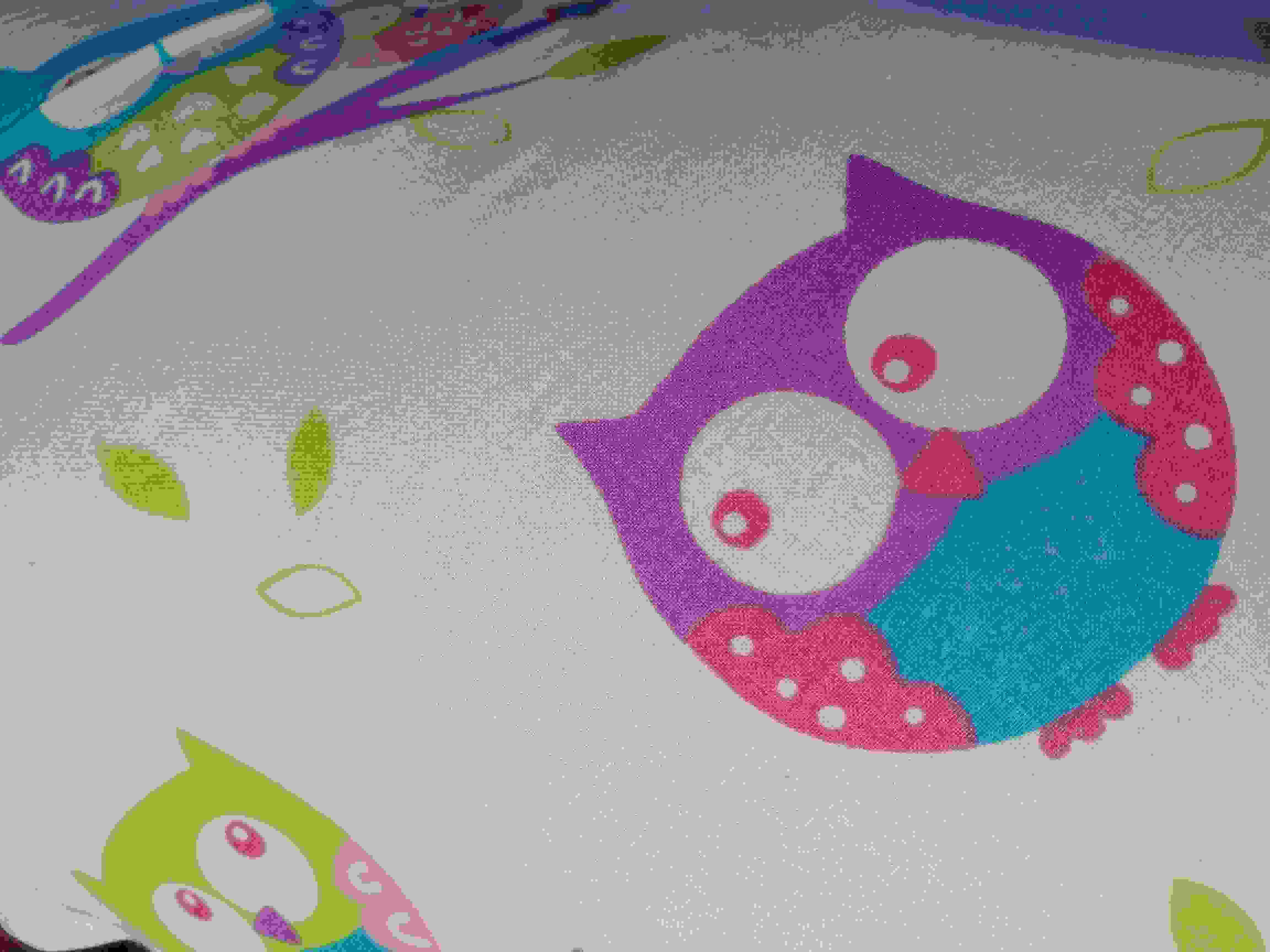 KHC Potah na kojící těhotenský polštář Miki Sovy na bílé