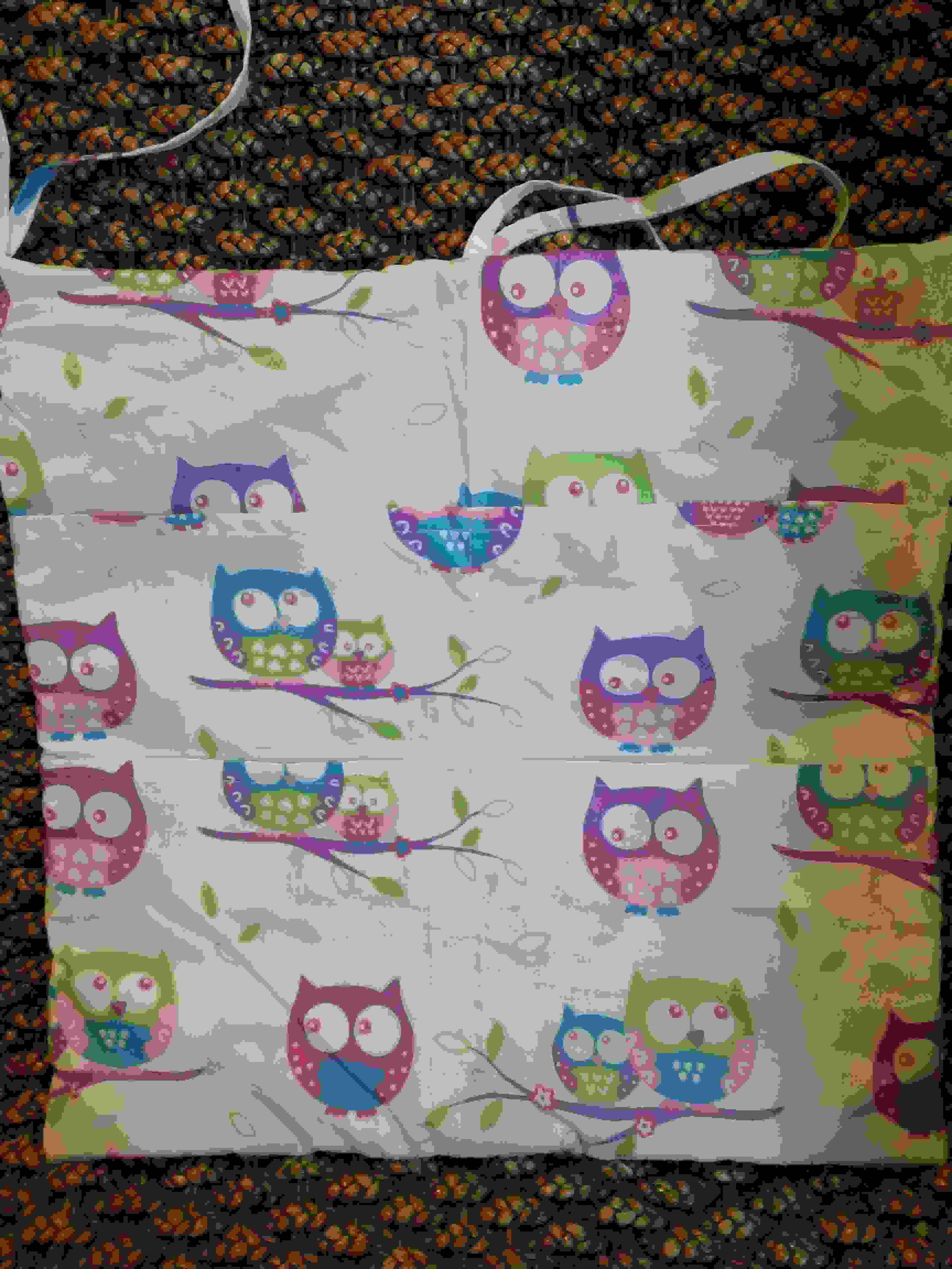 KHC Výhodný set 5ks Sovy bílá Kojící těhotenský polštář+Hnízdo pro miminko+Zavinovačka+Mantinel do postýlky+Kapsář