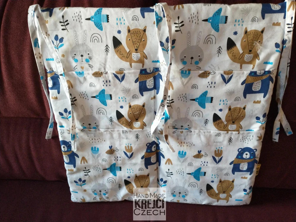 KHC Výhodný set 5ks Medvídci Kojící těhotenský polštář+Hnízdo pro miminko+Zavinovačka+Mantinel do postýlky+Kapsář