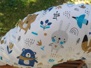 KHC Kojící těhotenský relaxační polštář Miki Obrovský Medvídci Pratelný potah