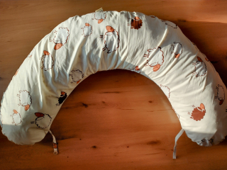 KHC Kojící těhotenský relaxační polštář Miki Obrovský Ovečky 2 Pratelný potah