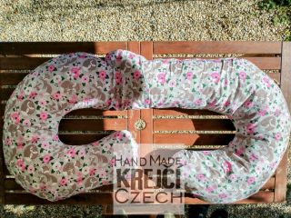 KHC Výhodný set 4ks Těhotenský kojící polštář +Zavinovačka+Mantinel+Kapsář Lišky