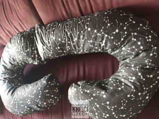 KHC Výhodný set 2ks Těhotenský kojící polštář + Zavinovačka Noční obloha