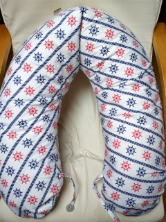 KHC Kojící těhotenský relaxační polštář Miki Obrovský Kormidla EPS Pratelný potah