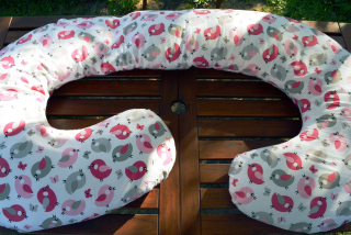 KHC Potah na těhotenský kojící polštář Zuzanka Ptáčci