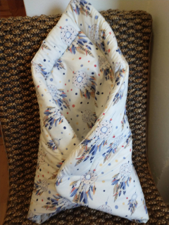 KHC Výhodný set 2ks Těhotenský kojící polštář + Zavinovačka Lapače bílá